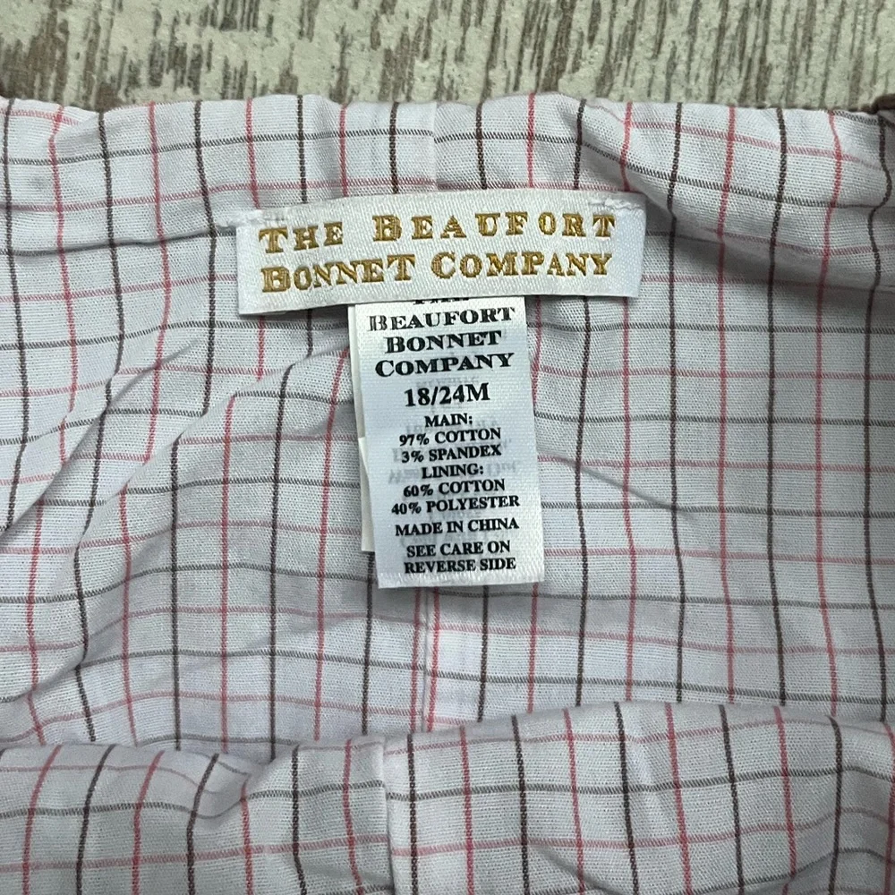 TBBC Ivy League Longall (Corduroy) brown windowpane plaid 18-24 months